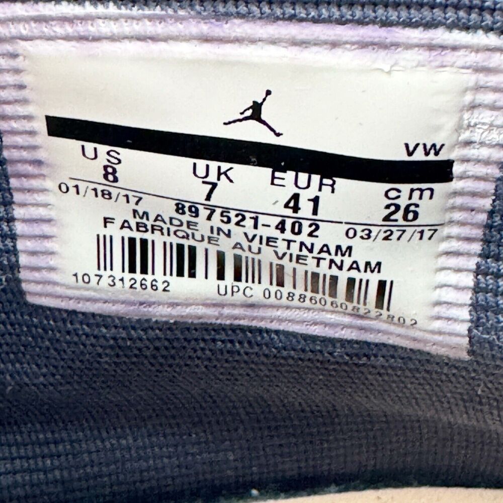 New Air Jordan 2 Retro Deconstructed Thunder Blue Mens Size 8 EUC 897521-402 - Picture 12 of 14